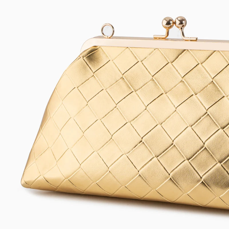 Bolsa Luxuosa com Corrente Dourada para Mulheres