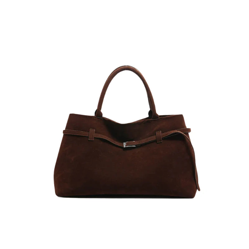 Bolsa Tote Feminina Grande Lisboa em Camurça