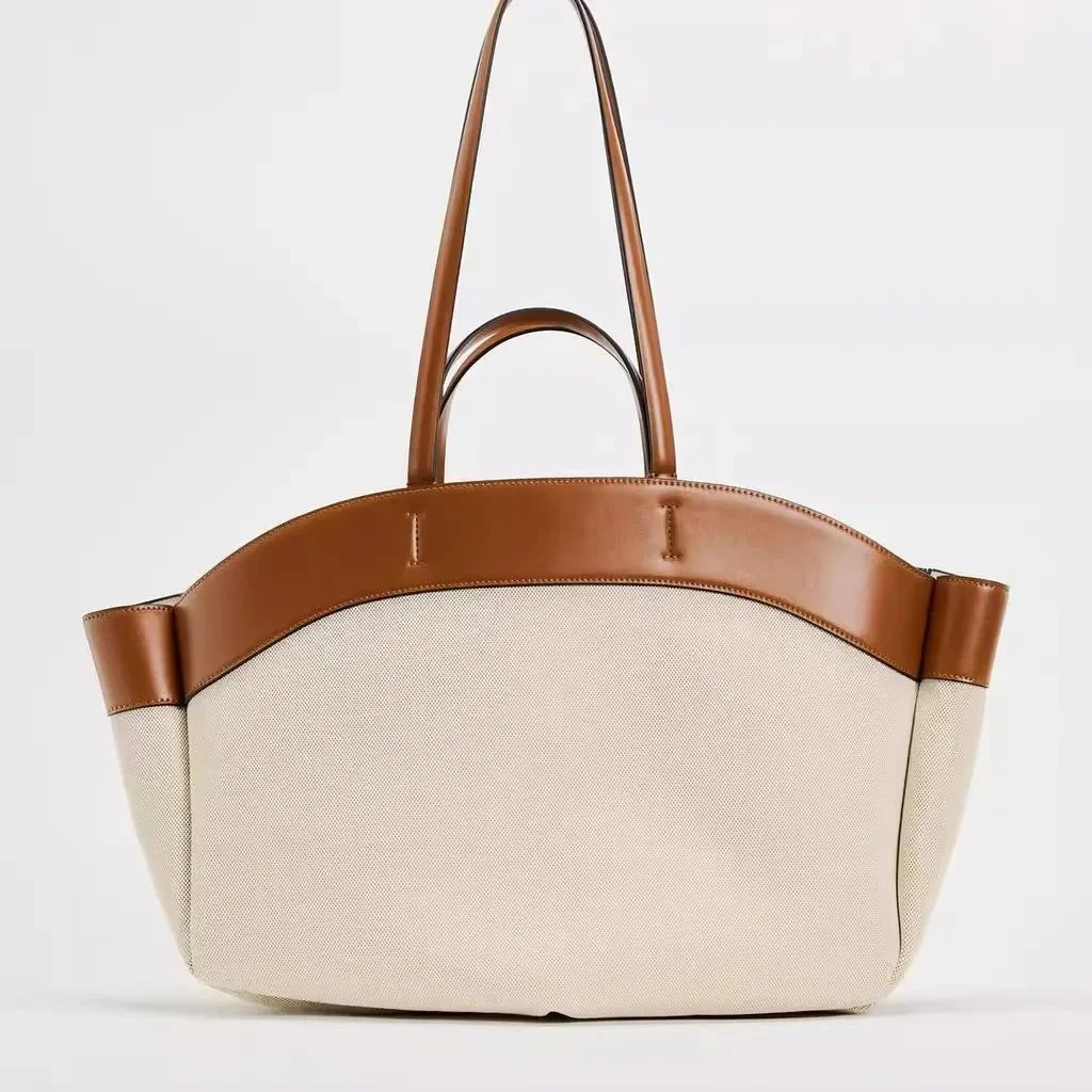 Za mylrf nova sacola de lona feminina moda grande capacidade saco de compras estilo transfronteiriço acessórios de equipamentos de motocicleta