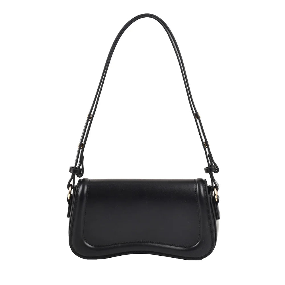 Bolsa tiracolo versátil para mulheres, bolsa de ombro PU, bolsa de axilas casual, bolsa bolsa bolsa bolsa, moda